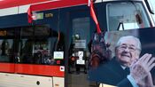 Uroczystość nadania imienia Andrzeja Wajdy gdańskiemu tramwajowi Uroczystość nadania imienia Andrzeja Wajdy gdańskiemu tramwajowi