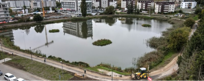 Zbiornik Jabłoniowa – ścieżka rekreacyjna (rolkowo-biegowo-piesza) wokół zbiornika retencyjnego w ramach BO 2019