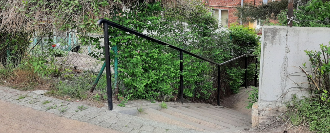 Wykonanie schodów terenowych na wale Kanału Raduni przy Trakcie Św. Wojciecha 446-448 - BO 2018