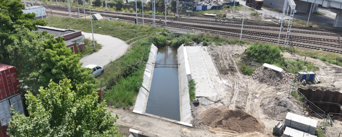 Budowa przepompowni na terenie po byłych zakładach ZNTK 