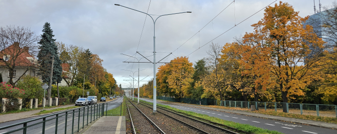Remont sieci trakcyjnej na ul. Wita Stwosza                              