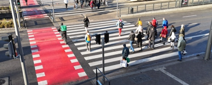 Budowa przejścia naziemnego przy dworcu Gdańsk Główny