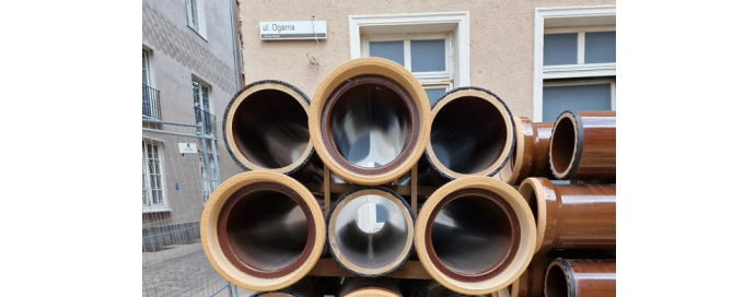 Przebudowa sieci wodociągowej i sieci kanalizacji sanitarnej w ul. Ogarnej