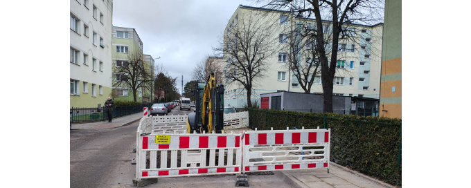 Przebudowa sieci wodociągowej w ul. Tysiąclecia