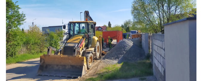 Budowa sieci wodociągowej i sieci kanalizacji sanitarnej w ul. Jasińskiego i Źródlanej