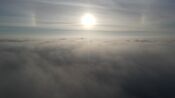 Mgła i słońce. Jesienny poranek w Gdańsku w jednym filmowym ujęciu
